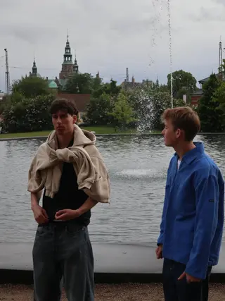 The duo by the water in Copenhagen